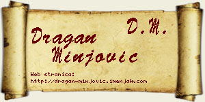 Dragan Minjović vizit kartica